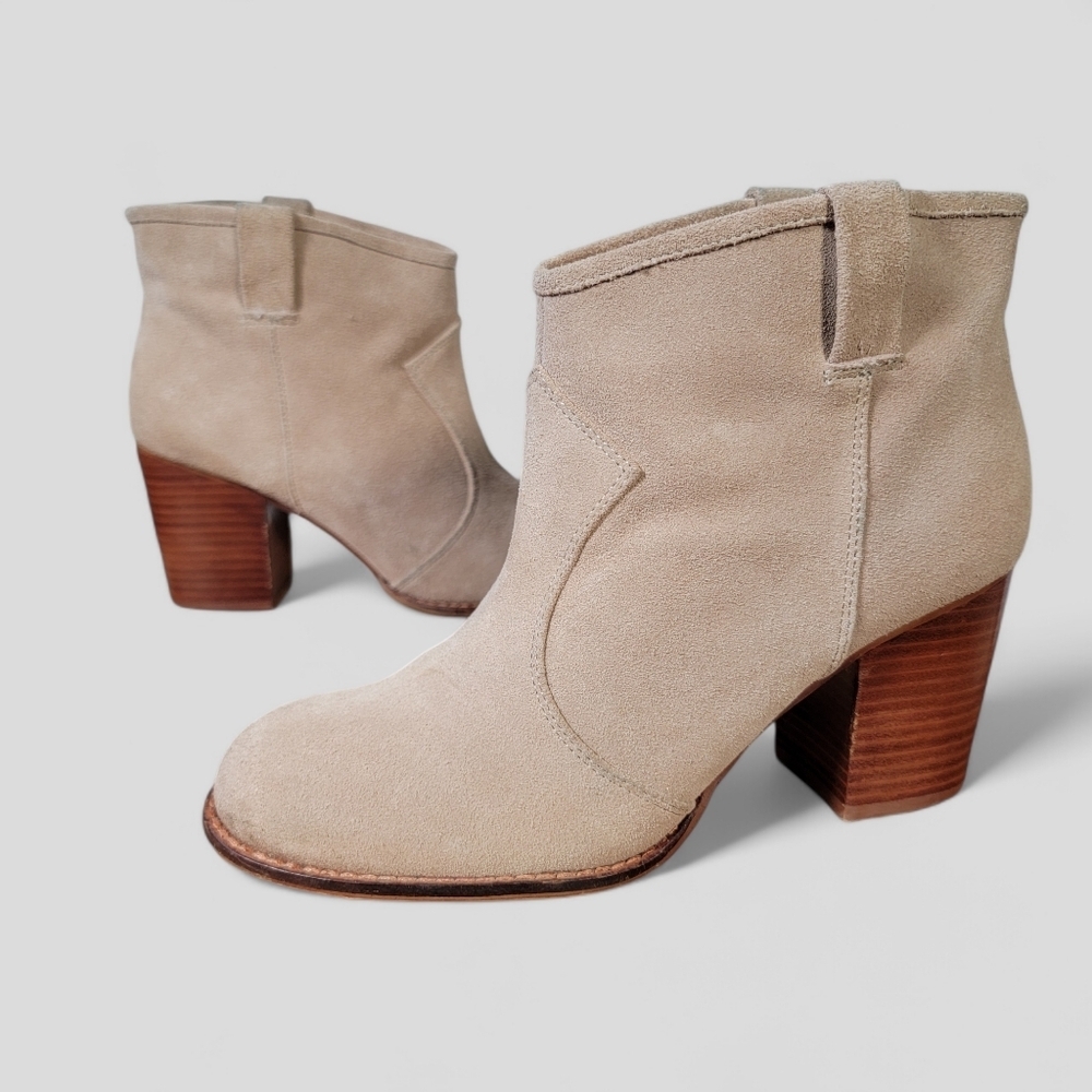 Splendid Suede Western Ankle Boots Cowboy Size 7.5